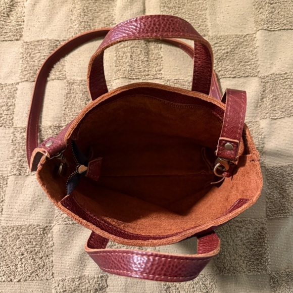 Portland Leather Goods Mini Crossbody with Zipper - Nutmeg *plus organizer* - Picture 4 of 7